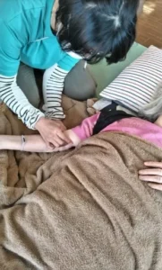 上腕三頭筋・上腕二頭筋筋アライメント修正。